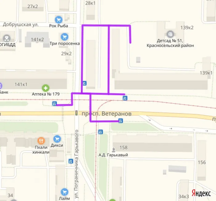 план проезда